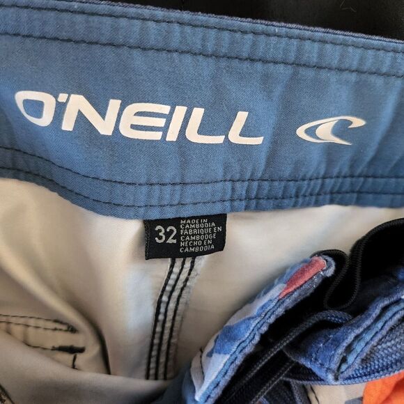 O'Neill Boardshorts Mens Size 32 Swim Trunks Shorts Hawaiian beach Floral - Picture 6 of 6